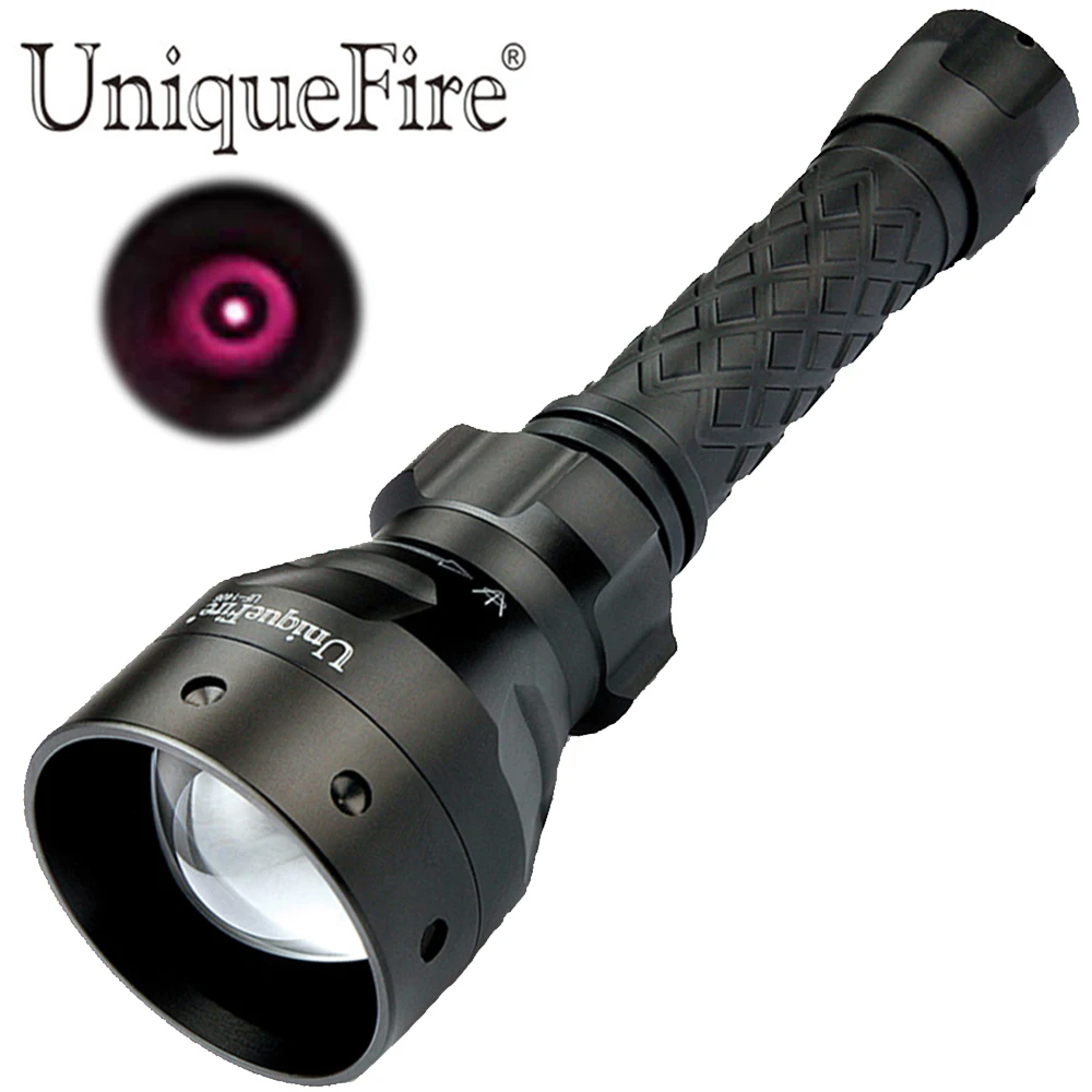 

UniqueFire 1405 T67 850nm IR LED Flashlight 3 Watts Adjustable Focus Infrared Light Torch Night Vision Zoomable Torch