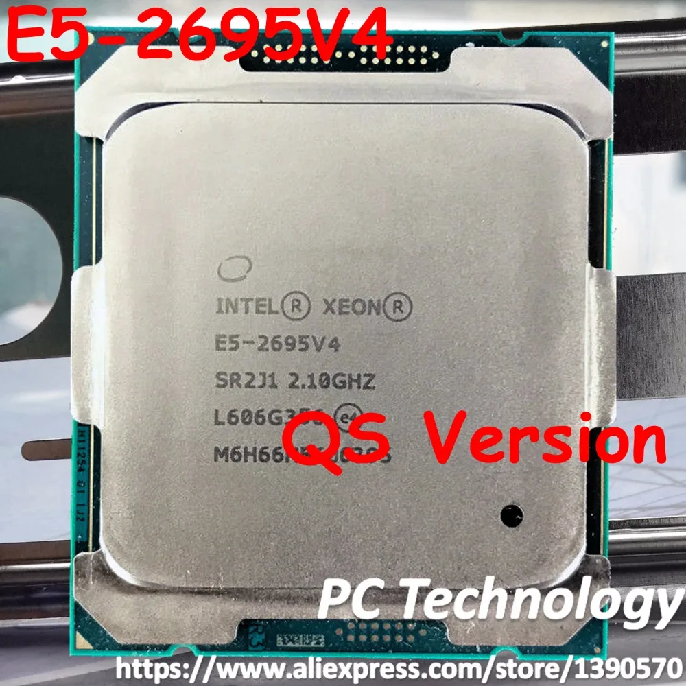 Версия стандарта QS оригинальный процессор Intel Xeon 120W E5 2695 V4 45M Φ 2 10 ГГц 18 ядер 45 МБ