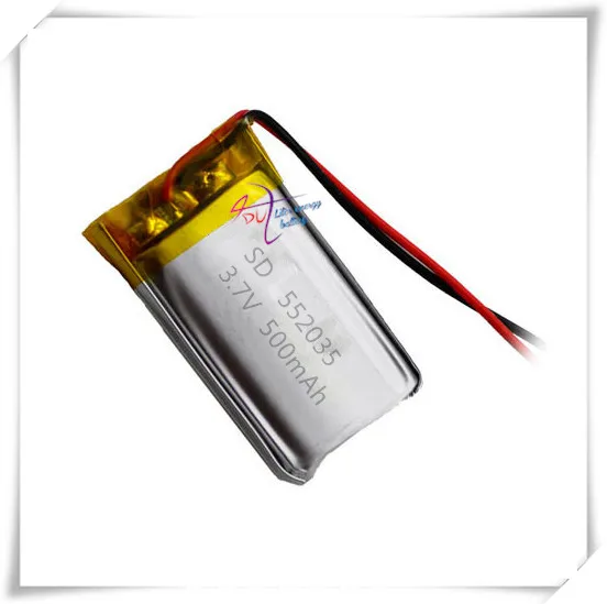 XHR-2P 2,54 500 mAh 552035 умный носимый массажер звуковой инструмент красоты 3,7 V литий-полимерный аккумулятор