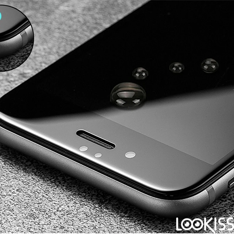 X10 шт. Защита экрана для iPhone 6S 3D полное покрытие углеродное волокно закаленное
