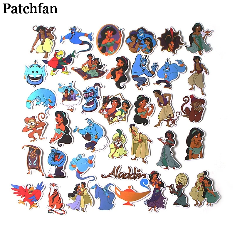Patchfan 39 шт. Аладдин и волшебная лампа наклейки s пакет для ноутбука украшения дома наклейки DIY Скрапбукинг наклейки в альбом A2133