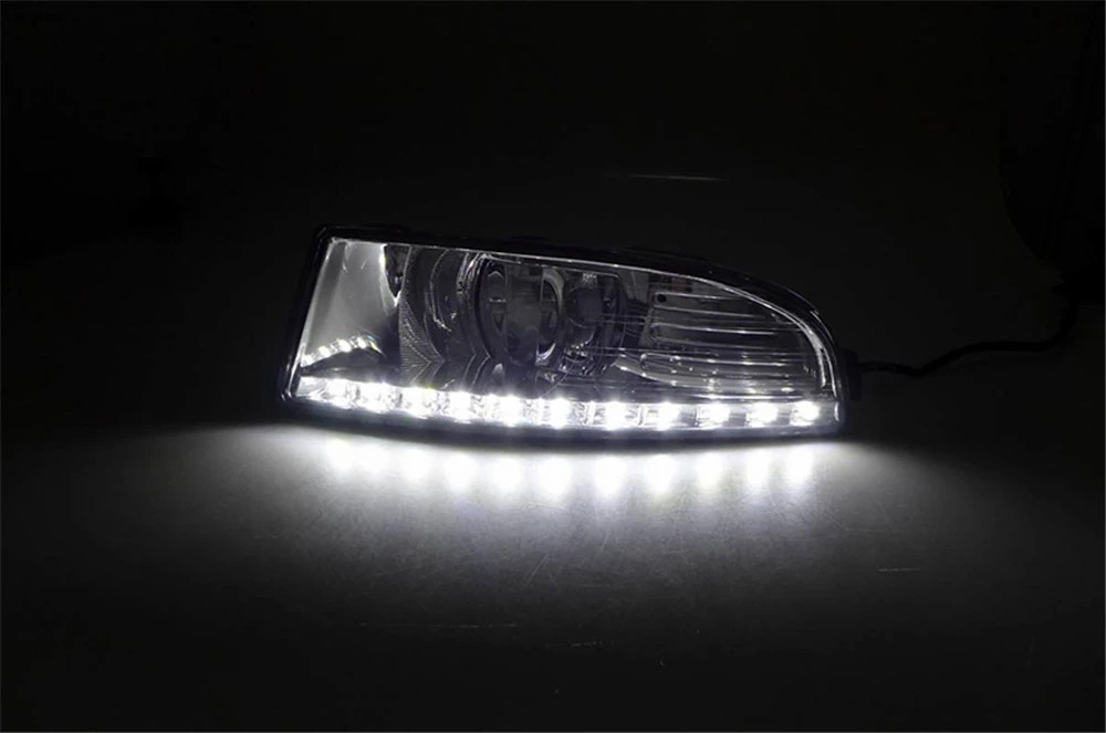Cscsnl 2 шт. Водонепроницаемый стиль 12V светодиодный авто DRL Дневной Бег светильник с отверстием для противотуманной лампы для SKODA OCTAVIA A5 2010 2011 2012 2013