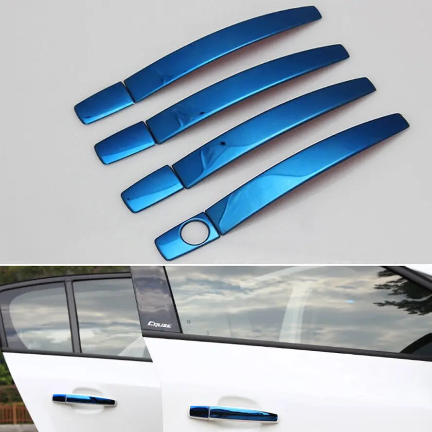 

Stainless Steel Auto Door Handle Cover Trim Overlays Interior Car Styling Stickers Accessories For Chevrolet Cruze 2009 - 2014