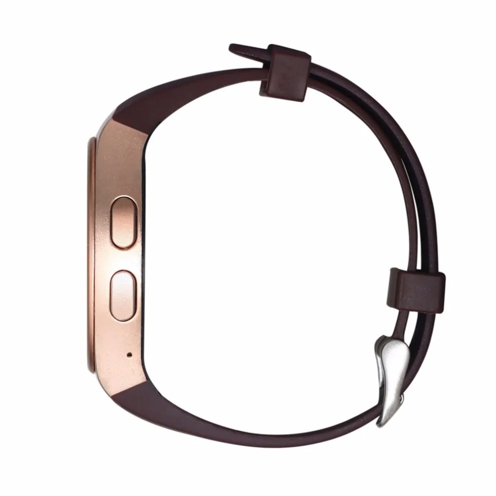 Золотой/Черный пульт дистанционного фотографирования 240*240 пикселей Bluetooth Смарт-часы телефон KING-WEAR KW18 Sim и tf-карта сердечный ритм SmartWatch