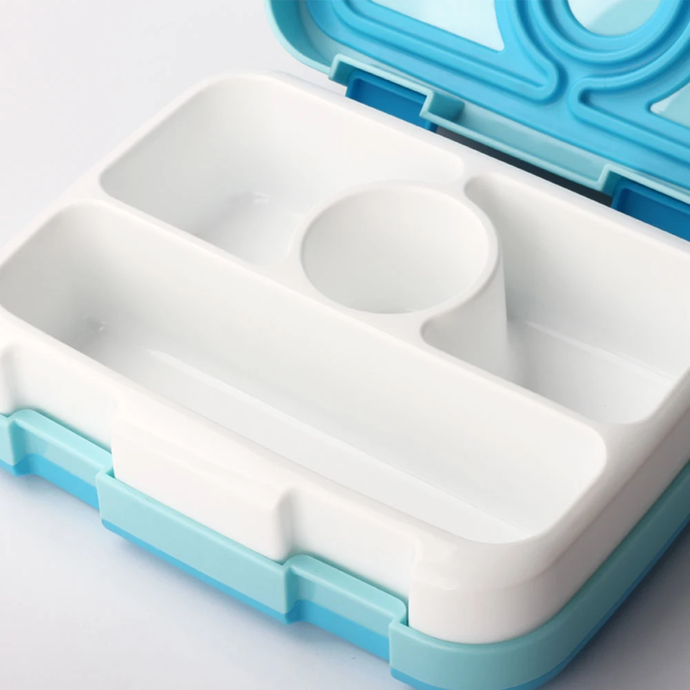 4/5-сетчатый Ланч-бокс, лоток, Портативный Bento чехол, здоровый флип пластиковый контейнер для еды