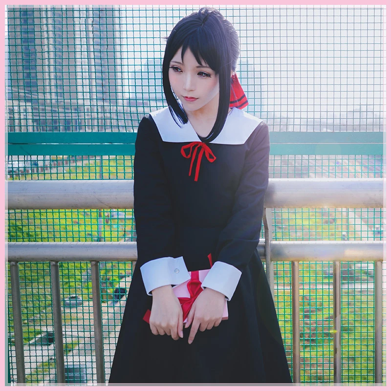 Аниме Kaguya-sama Love Is War Fujiwara Chika косплей костюмы для женщин и девочек Униформа платье