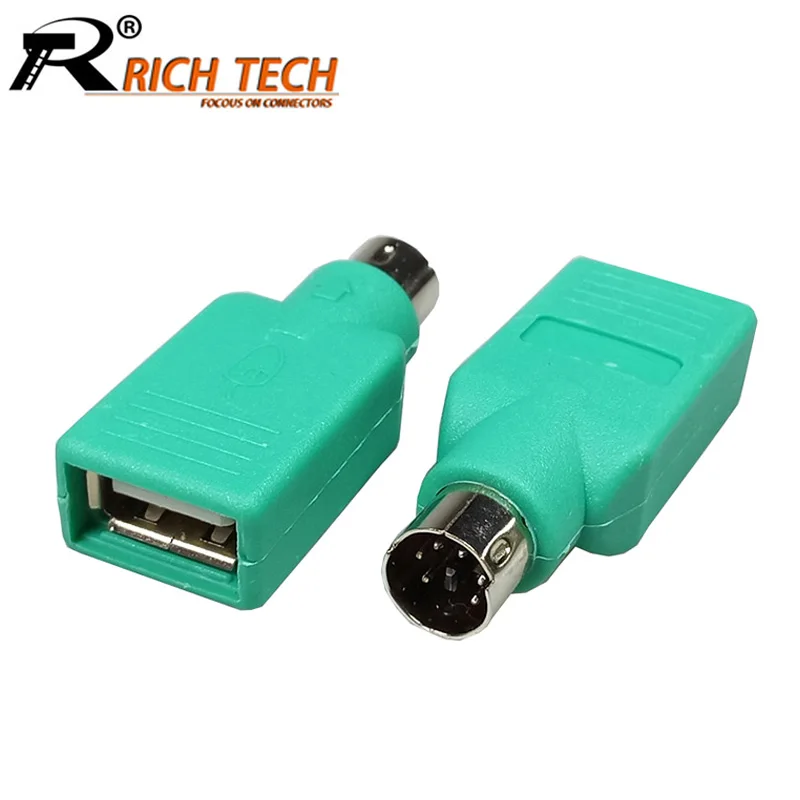 100 шт. USB гнездовой разъем для 6 Pin мини DIN штекеру PS2 адаптер клавиатура переходник