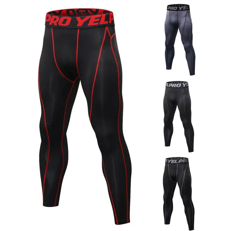 

Running Tights Men Sports Leggings Sportswear Long Trousers Yoga Pants Winter Fitness Compression Quick-drying Pants