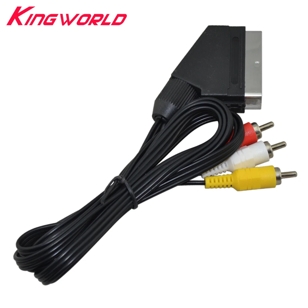 Высококачественный кабель Scart для 3RCA AV Nintendo развлекательная система консолей