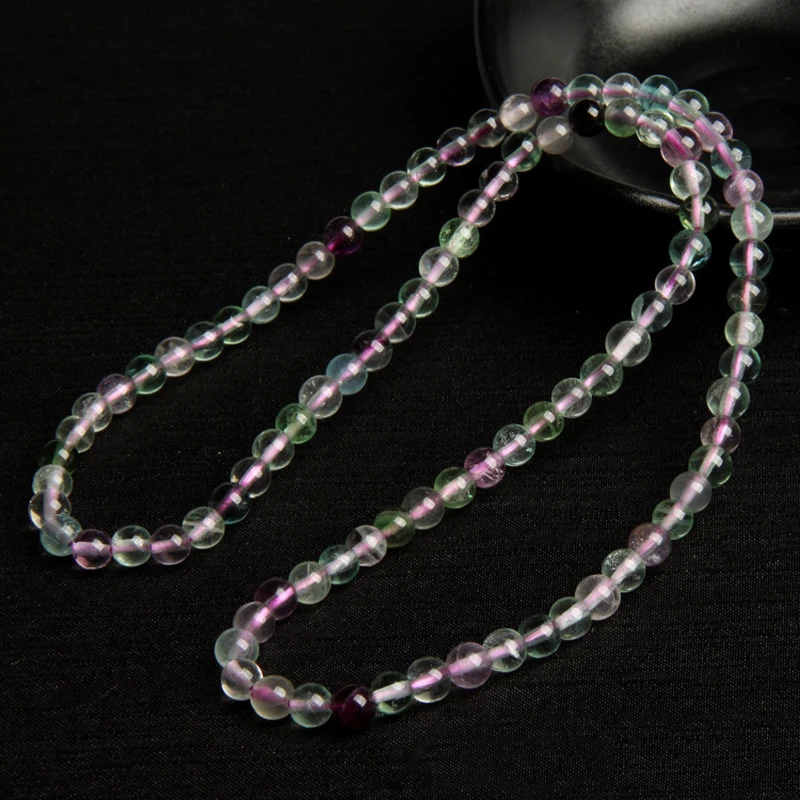 Браслеты из натурального флюорита 6 мм бусины Будды браслет на удачу для женщин