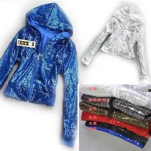 Недорогая Кепка с длинным рукавом блестящая сценическая одежда для женщин