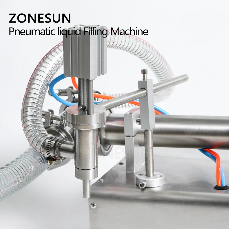 ZONESUN 5 100 мл горизонтальная пневматическая машина для наполнения жидкостью духов