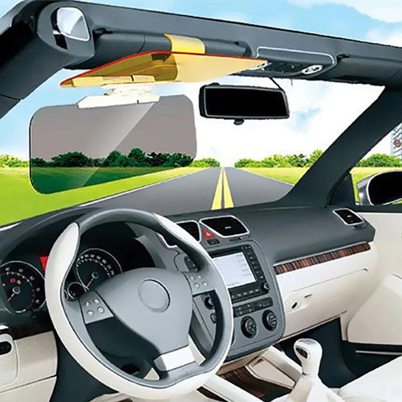 Car Auto Shade the Sunshine Day&ampNight 2in1 Prevent Dazzle Anti Glare Goggles Sun shield Sunglasses Visor Mirror Vision Glass |