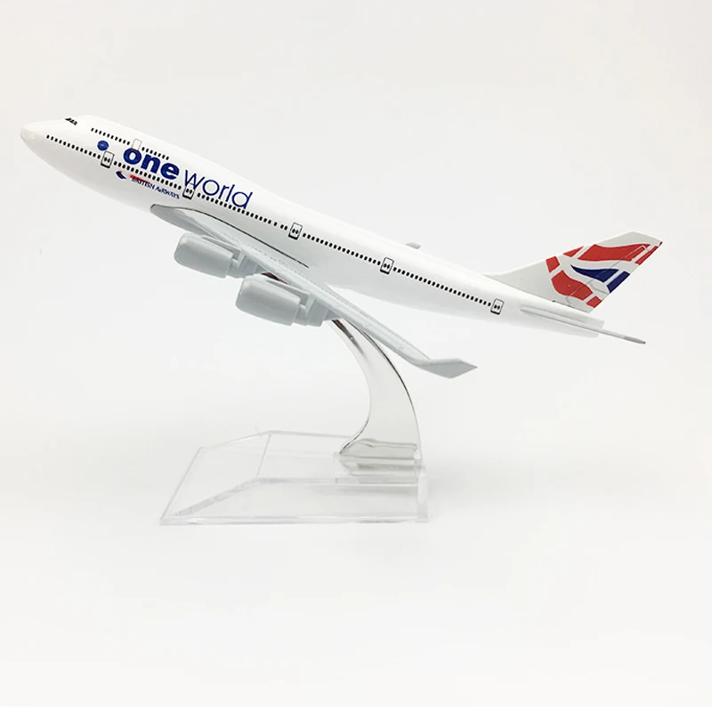 16CM MX 46 Соединенное Королевство Virgin Atlantic Boeing 747 с трёхмерными чертёжами Британский дыхательных путей One World Соединенное Королевство Аэробус A380 игрушка "самолет" самолет - Цвет: 16CM MX 46