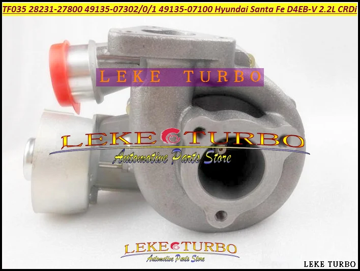 TF035HM Turbo 28231-27750 49135-07400 28231-27760 49135-07410 28231-27850 для Hyundai Santa Fe Grandeur CRDi 2.2L D4EB 155HP |