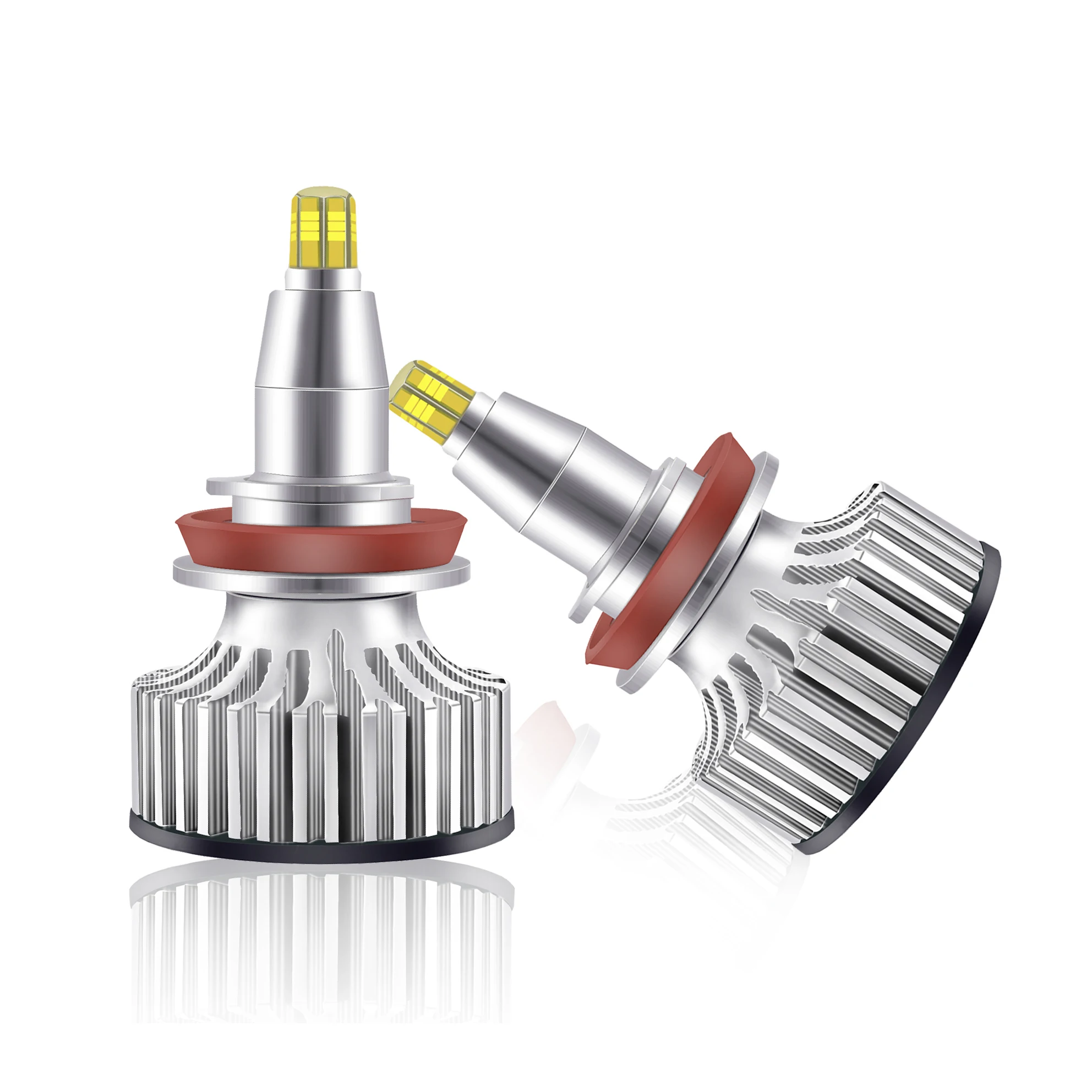 Рейч Canbus EMC 360 светодиодный лампы для передних фар R1 6000 К Conversion Kit H11 H1 H3 H7 H8 H9 HB3 HB4 9012 d1 d2 d3 d4