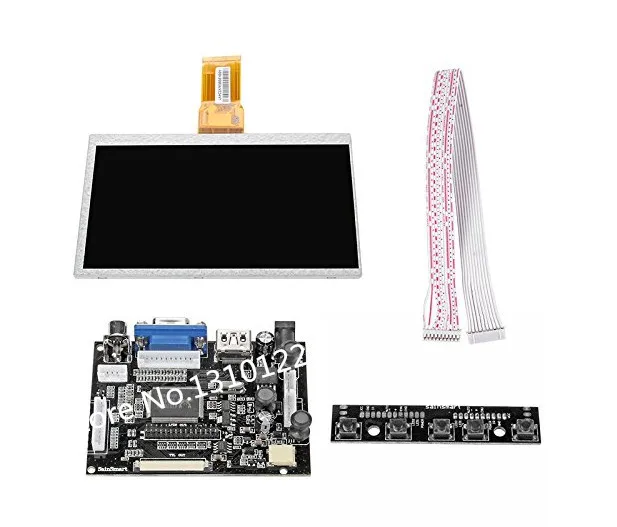 7-дюймовый ЖК-экран Skylarpu для Raspberry Pi TFT-монитор с HDMI VGA плата драйвера контроллер