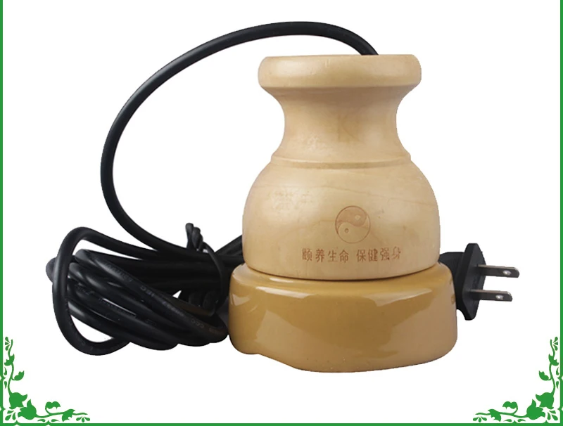 

Smoke free electronic moxibustion scraping instrument portable meridian physiotherapy solid wood structure