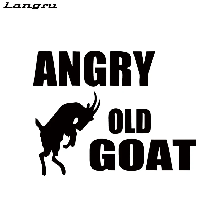 Langru новый стиль автомобиля Angry старый Коза стикер виниловая графика наклейки