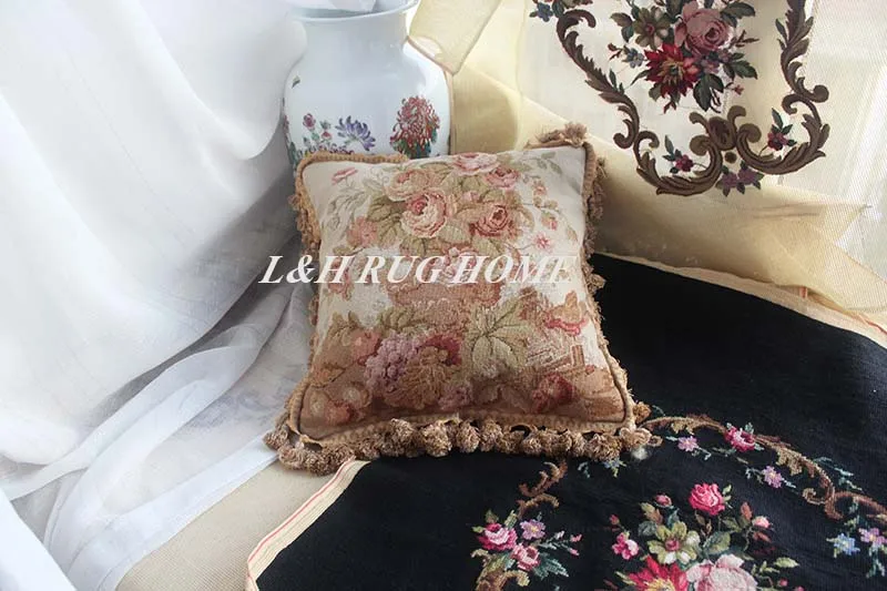 Бесплатная доставка 15K 16 &quotX16&quot ручная работа подушка для рукоделия с узлом розы