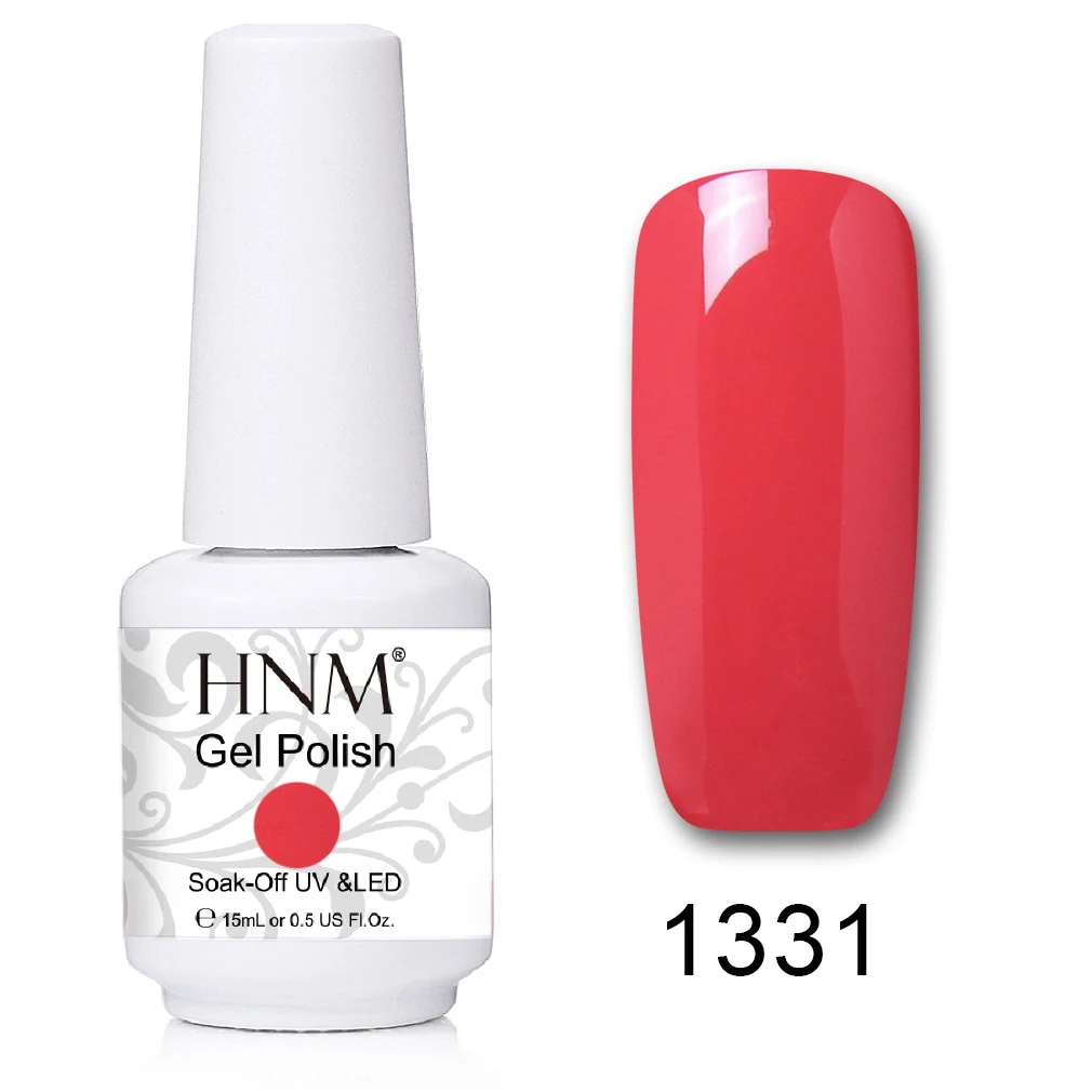 HNM 15 мл УФ-гель для ногтей лак удаляющийся замачиванием светодиодный светильник Гель-лак Полуперманентная живопись желлак Лаки лакукер штамповка эмаль - Цвет: 1331