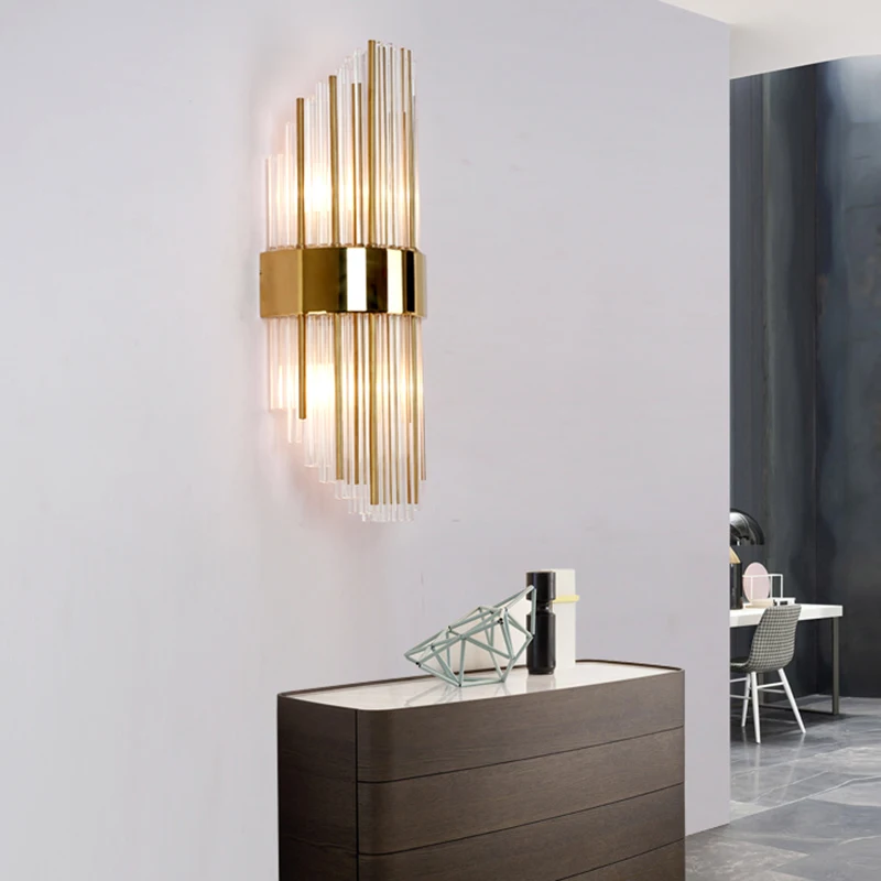 High quality glass wall modern LED lights AC110V 220V living room bedroom lamp height | Лампы и освещение
