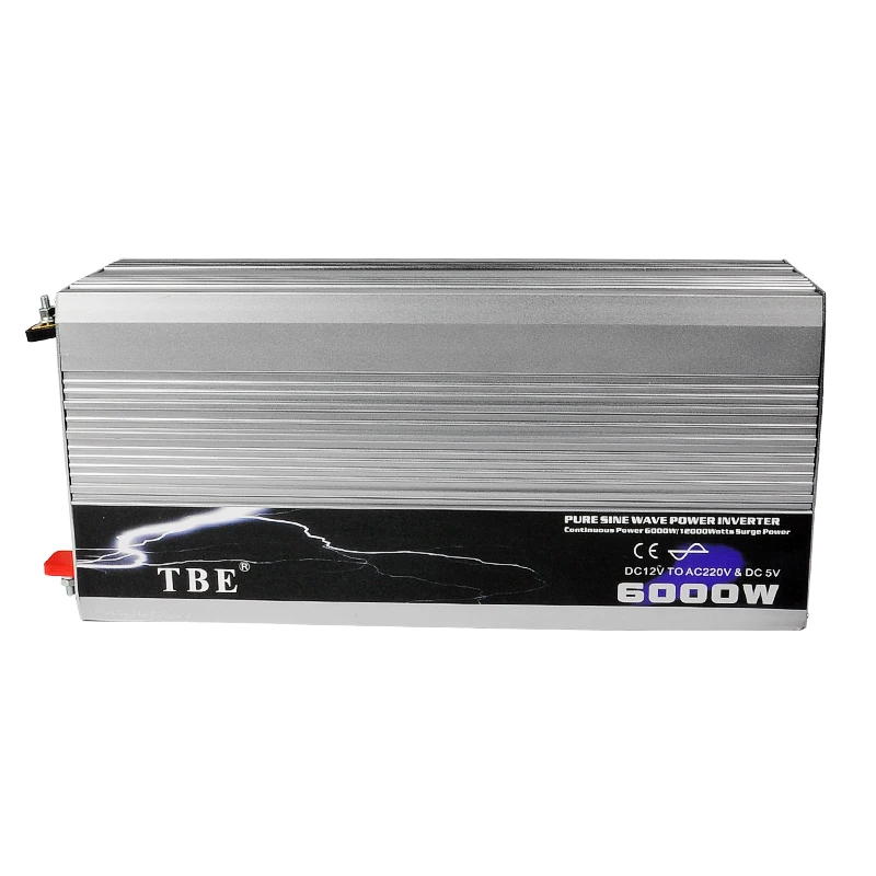 

6000W Pure Sine Wave Inverter DC 12V To AC 220V 110V Solar Power Inverter Peak Power 12000W for Air-condition/Refrigerator/ Pump