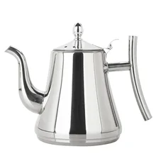 1L 1.5L 2L утолщенный чайник из нержавеющей Стали немагнитный Европейский кофе бытовой Отель фильтр индукционная плита