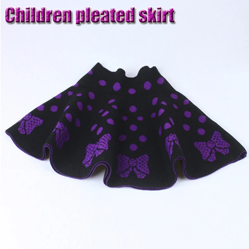 

Children Girl Pleated Skirts Sundress All Fit Tutu Skirt Purple Back Color Girls Clothing Short Skirts Faldas Ball Gown
