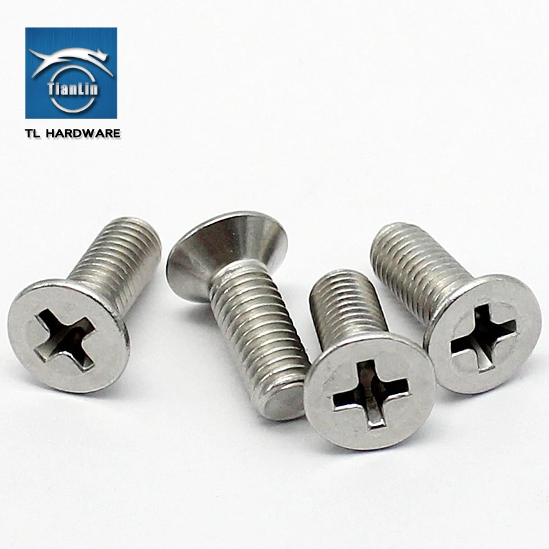 304 stainless steel flat screw countersunk head screws cross M4 M5 M6 | Обустройство дома