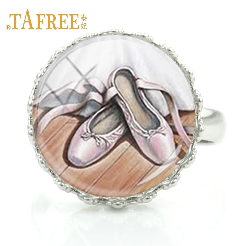 Женские кольца TAFREE с изображением балета элегантные ювелирные украшения для в