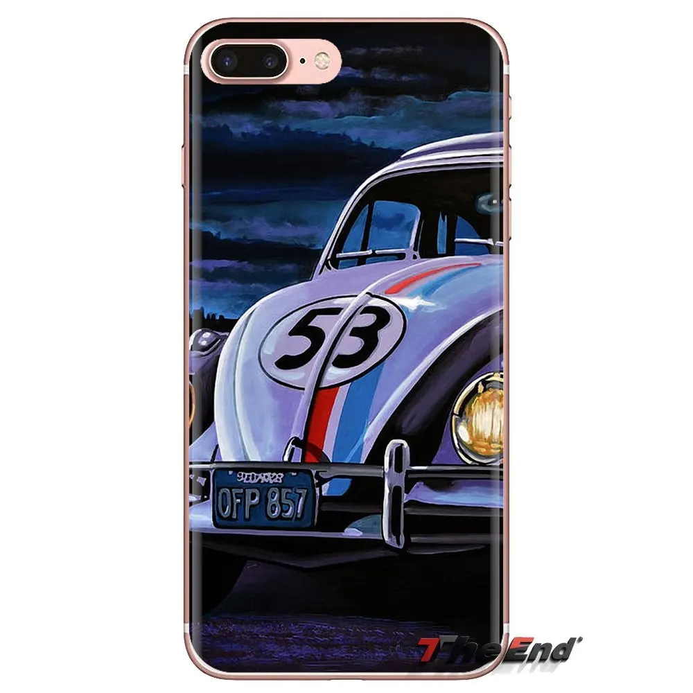 Прозрачный мягкий чехол для Xiaomi Redmi 4A S2 Note 3 3S 4 4X 5 Plus 6 7 6A Pro Pocophone F1 Herbie 53 VW bug beetle |