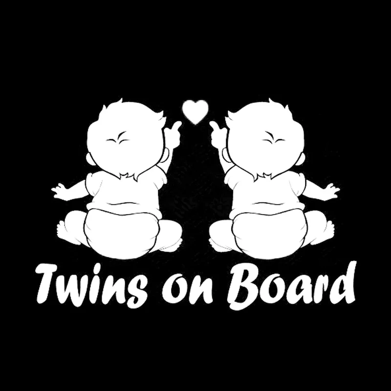 Автомобильные товары Twins Baby On Board автомобильные наклейки для фототехники