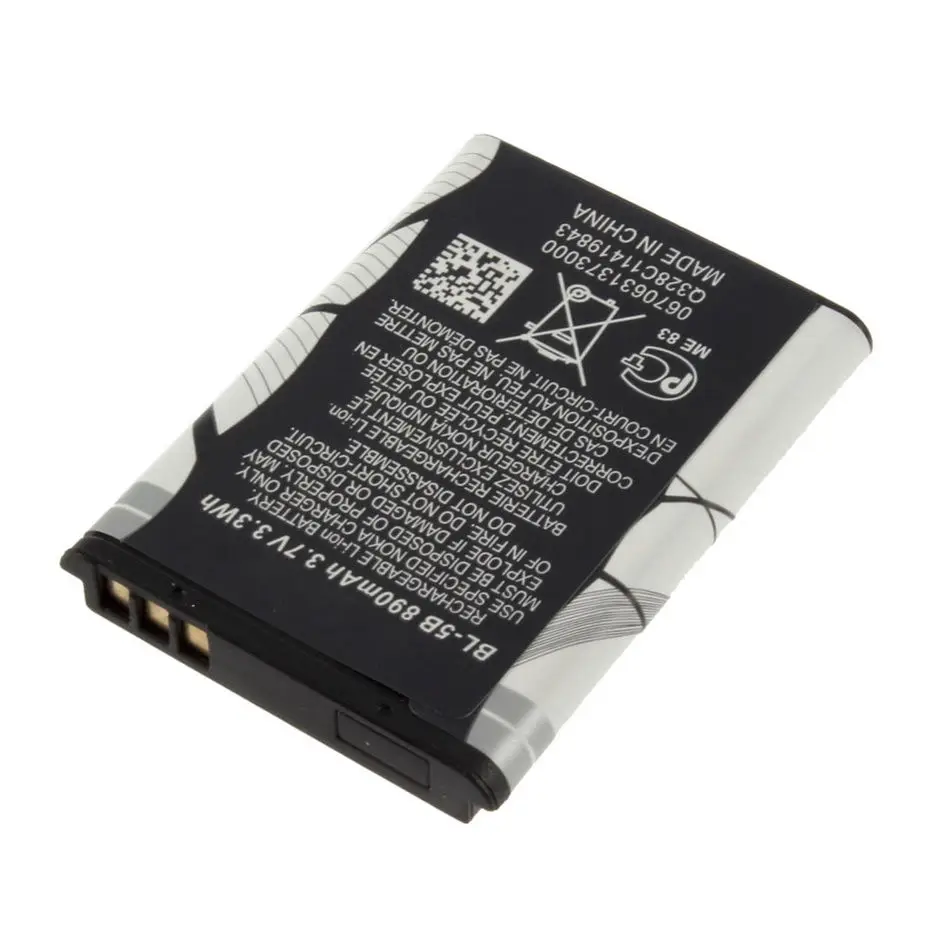 GTF 3 7 V 890mAh BL 5B BL5B аккумулятор для Nokia N90 3230 5300 5070 6121 6080 телефона аккумуляторные