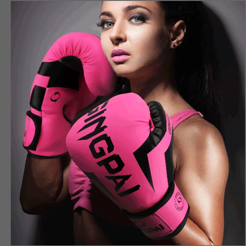 6oz 10oz 12oz Men women Boxing Gloves breathable fitness Punch bag glove kick boxing MMA glove Muay Thai kicking mitts Protecto