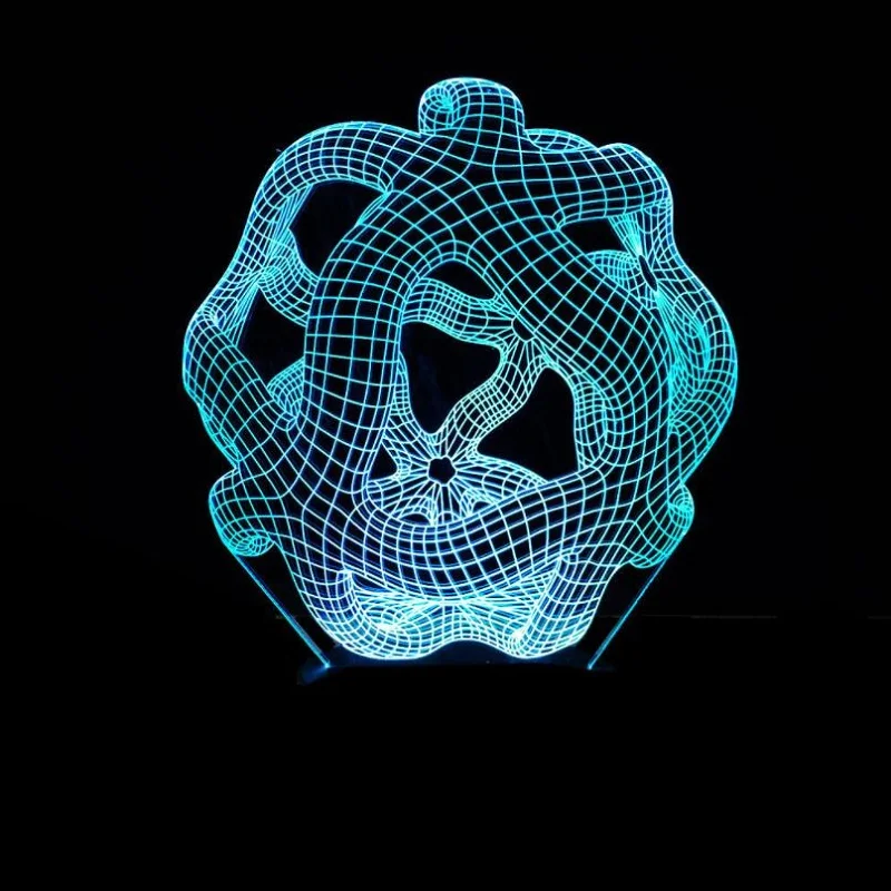 Абстрактная светодиодсветодиодный лампа мульти цветной акриловый светильник 3D