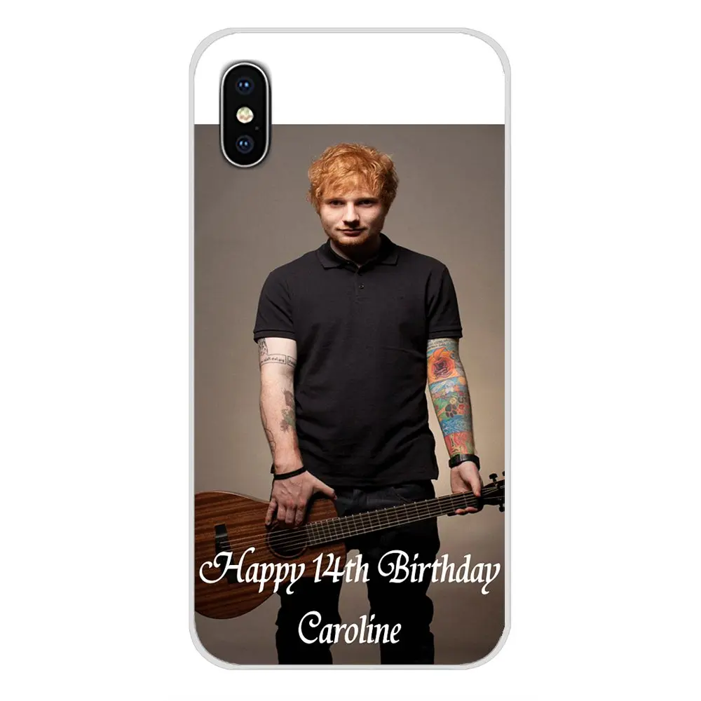 Для Apple iPhone X XR XS MAX 4 4S 5 5S 5C SE 6 6S 7 8 Plus ipod touch Hot Ed Sheeran аксессуары чехлы для