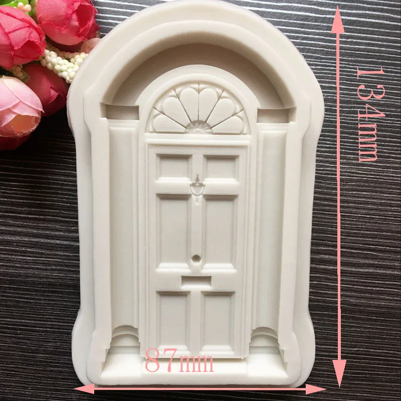 New Retro Door Cake Silicone Mold Fondant Decoration Christmas Border Dough Chocolate Mol | Дом и сад