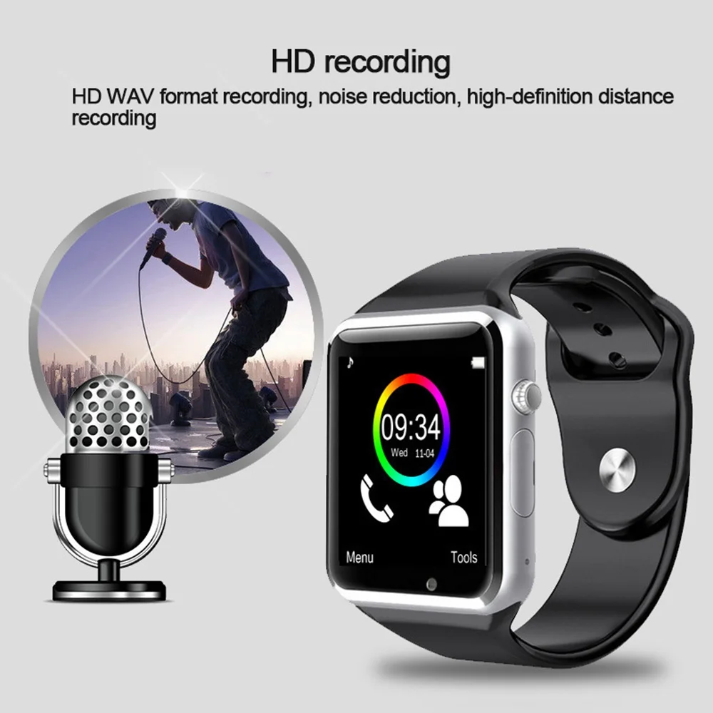 Умные часы LISM A1 с камерой пассометра sim картой Smartwatch для XM hua we HTC Android Phone лучше чем