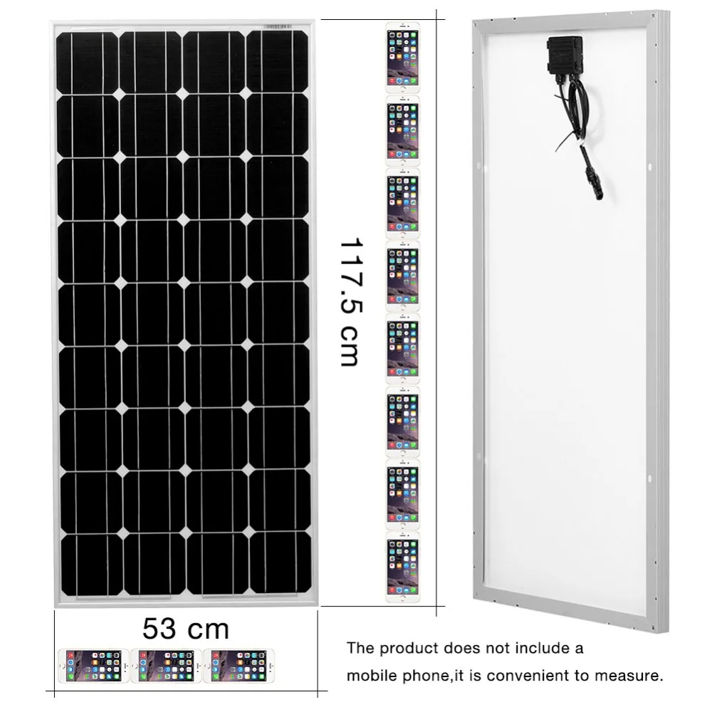 Dokio бренд Панели солнечные Китай 100 Вт монокристаллический кремний 18V celulas solares кремниевую наивысшего качества солнечное зарядное устройство на солнечной батарее