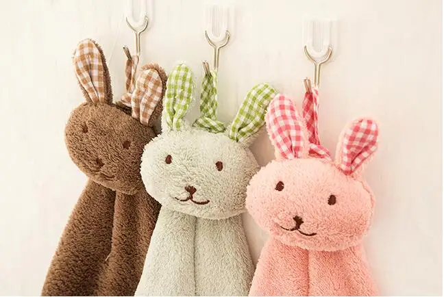 Кролик заяц Банни из микрофибры стеклянную посуду вручную Полотенца чистой