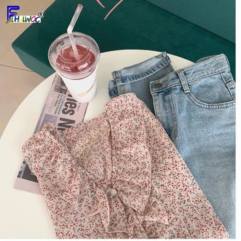 Женские летние топы популярные повседневные блузки милые рубашки в японском и
