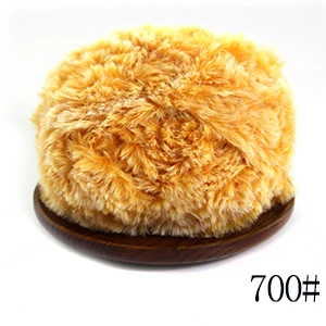 700 Jingxing OEKO TEX качество, ручное вязание, меховая пряжа 50 г/шт., очень мягкая теплая пряжа, Детская Пряжа - Цвет: 700