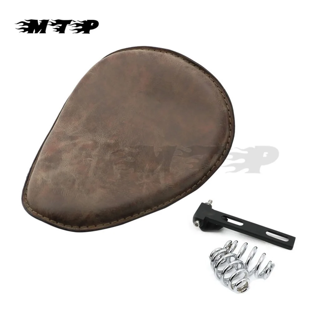 Мотоциклетный чехол для сиденья Solo коричневый 3 дюйма с пружинным кронштейном