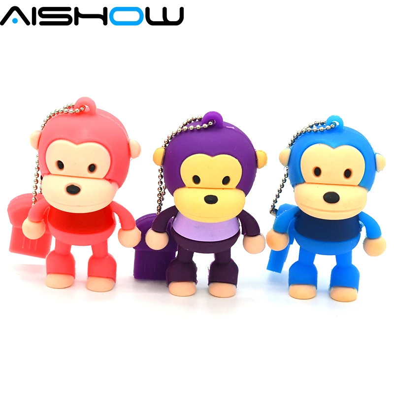 Флеш-накопители и мультипликационным принтом обезьянка карту флэш-памяти с