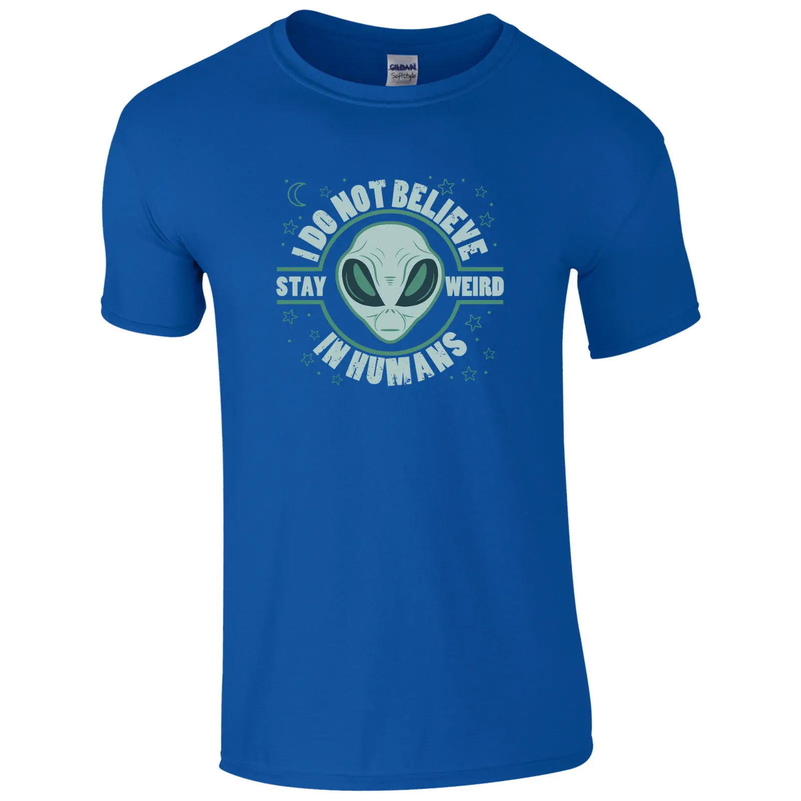 Я не верю в людей оставаться странной футболкой-НЛО Tumblr чужой унисекс подарок Топ