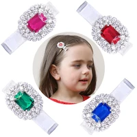luxurious boutique hairpin sparkling gem hair clips diamond crystal hair grips for girls toddler hair accessories headdress j51