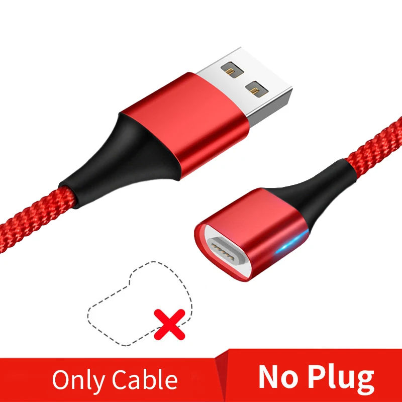 No Plug Only Cable MOSIRUI для Xiaomi Redmi 4 4A 4X pro 5 5A сильный магнит всасывания кабель для передачи данных для мобильного телефона 3A Быстрая зарядка 1 м 2 м chargin Micro USB - Цвет: No Plug Only Cable