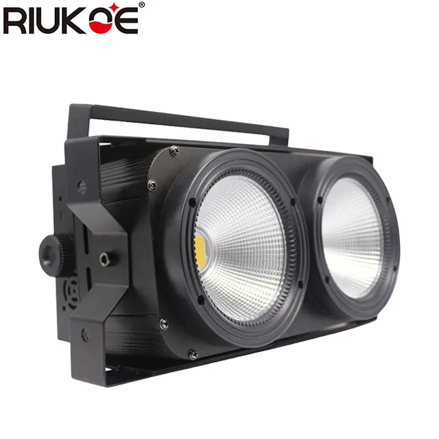 RIUKOE Высокая мощность LED COB 2 глаза Блиндер Освещение сценическое освещение