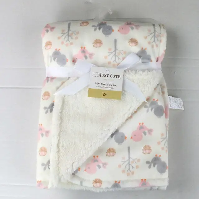 Новое плюшевое детское одеяло для новорожденных Коралловое флисовое мягкое